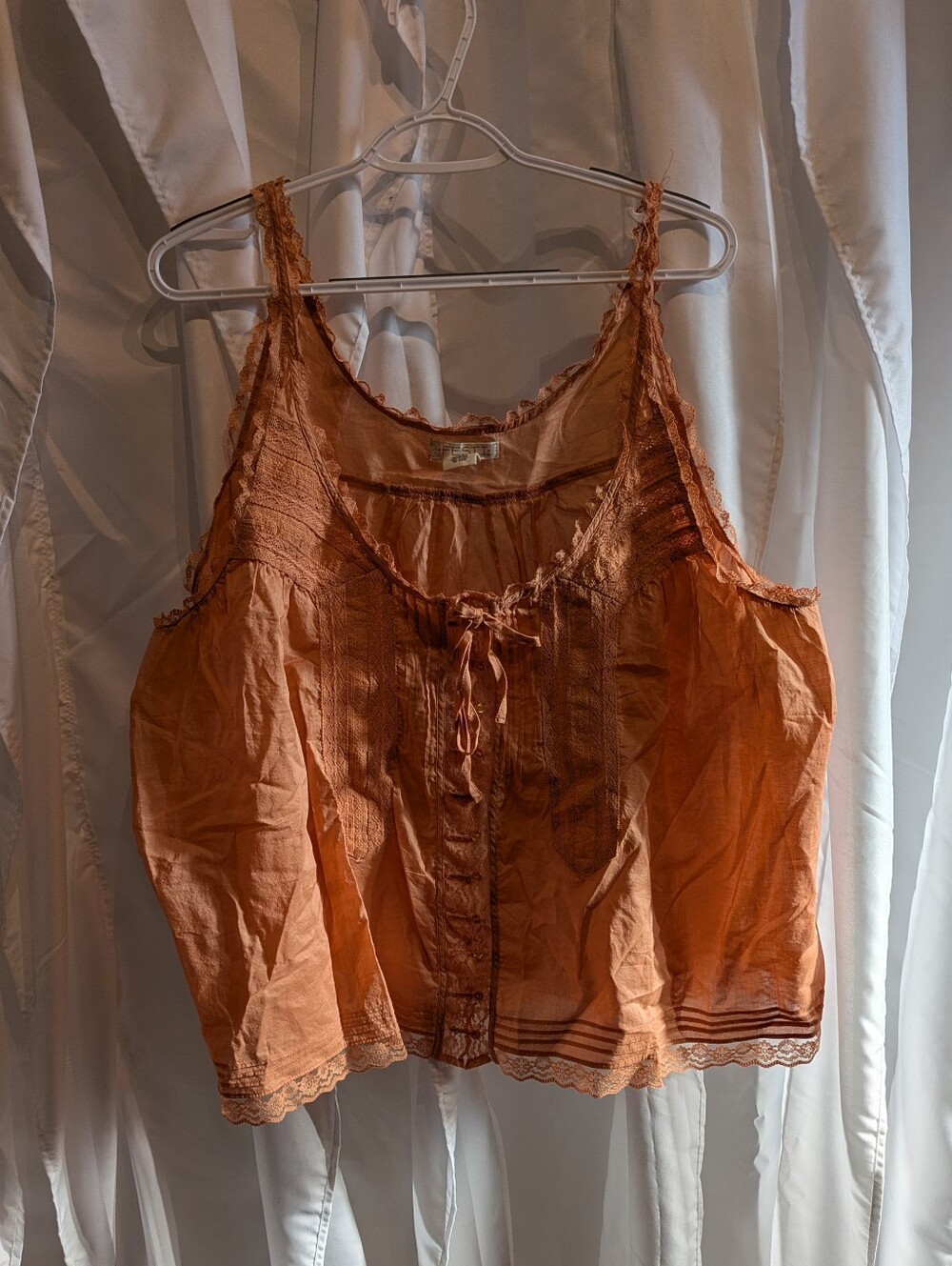 E3 š·ļø NWT Torrid Festi Lace Tie-Front Tank Top - Size 3X (Torrid 3)